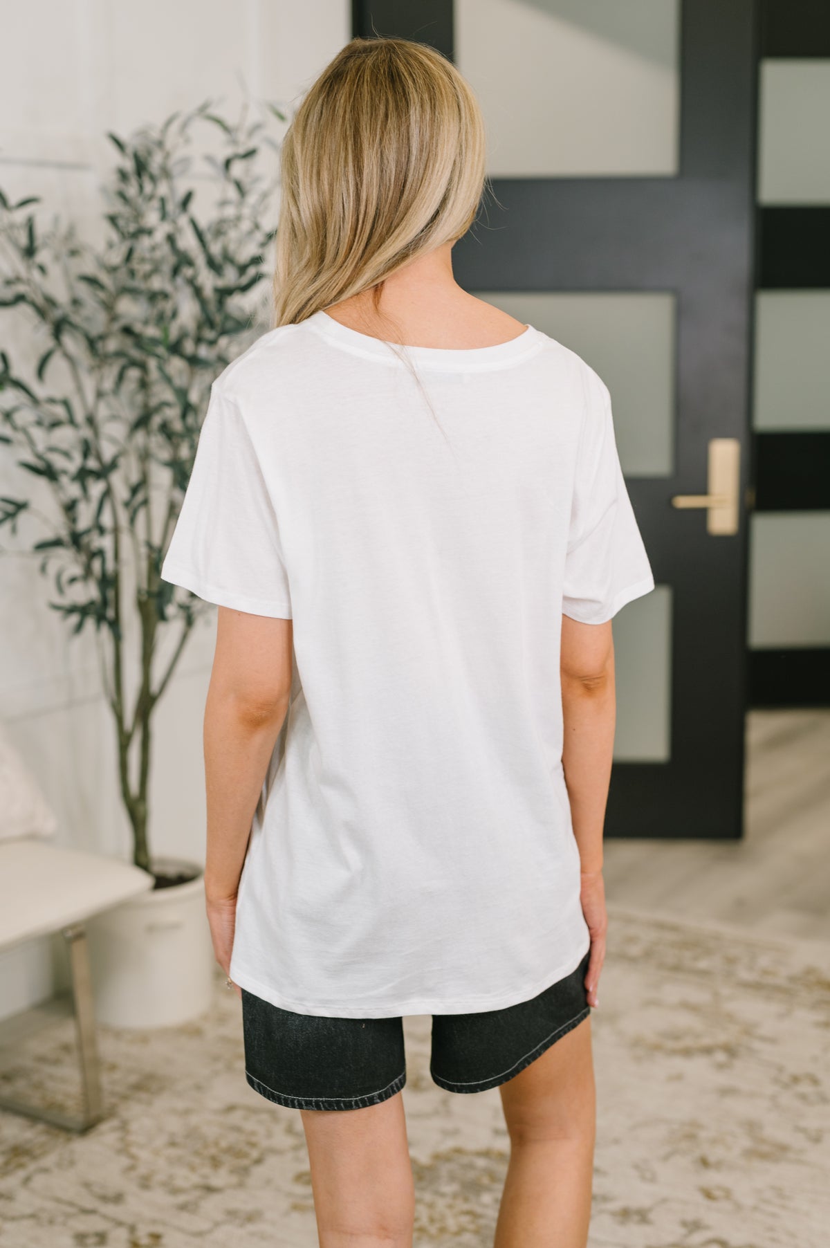 Rest Assured Basic Relaxed Tee in White - 6/17/2026