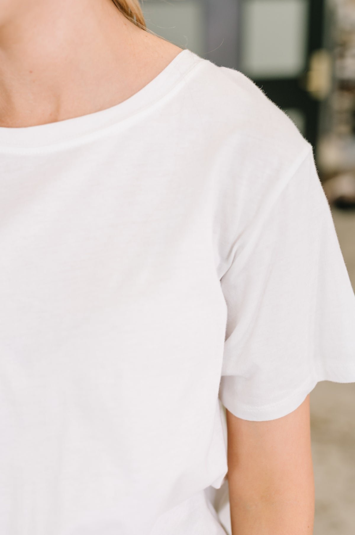 Rest Assured Basic Relaxed Tee in White - 6/17/2026
