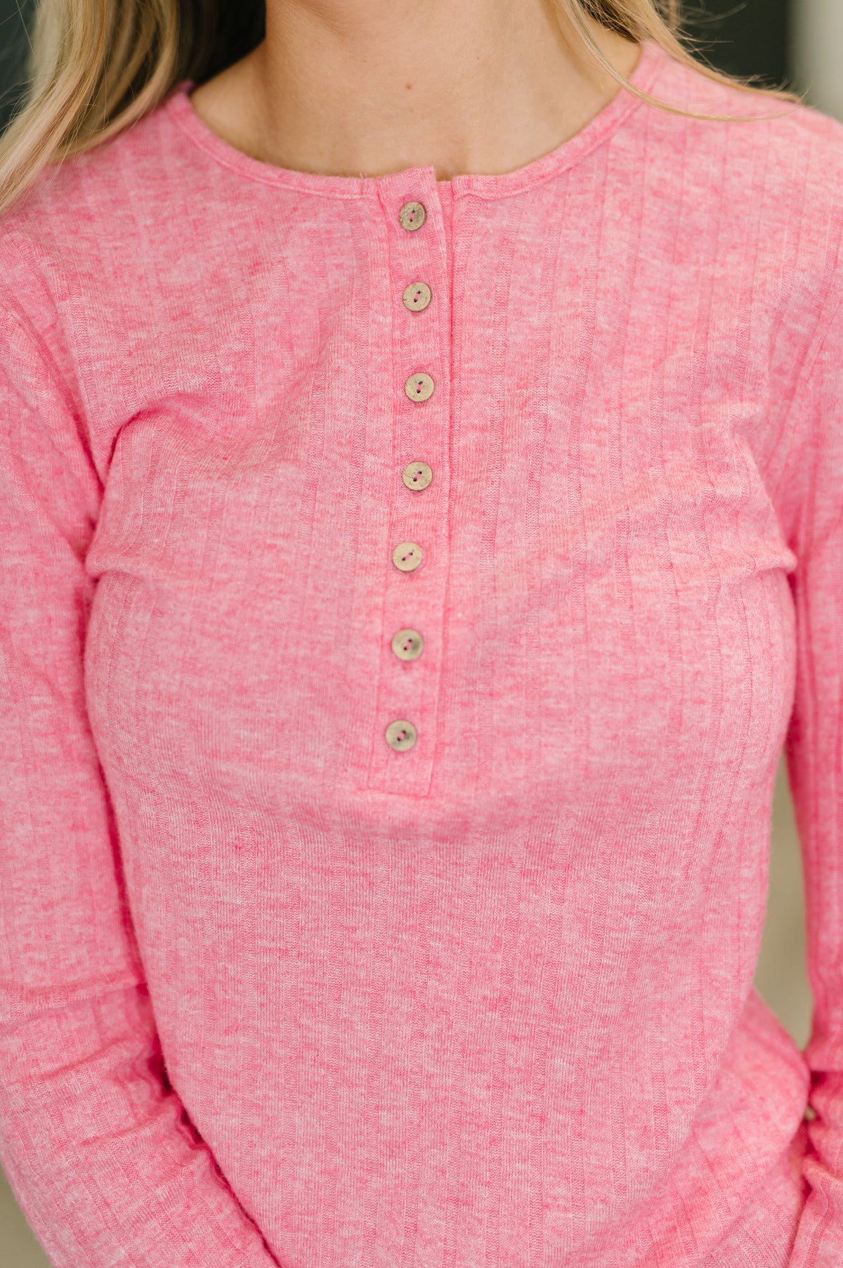 Ribbed Long Sleeve in Fuchsia - 2/10/2026