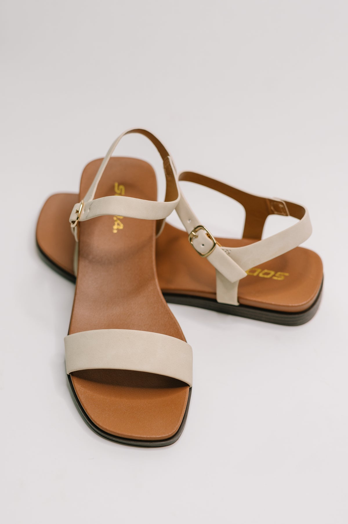 Riddle Ankle Strap Sandal in Beige - 5/1/2026