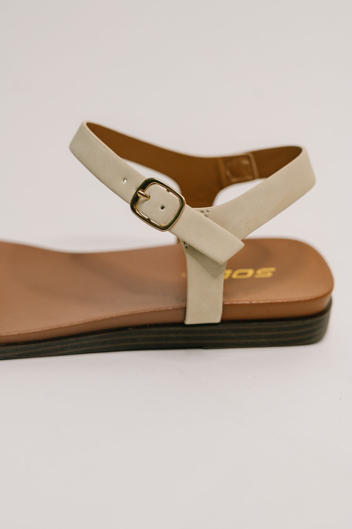 Riddle Ankle Strap Sandal in Beige - 5/1/2026