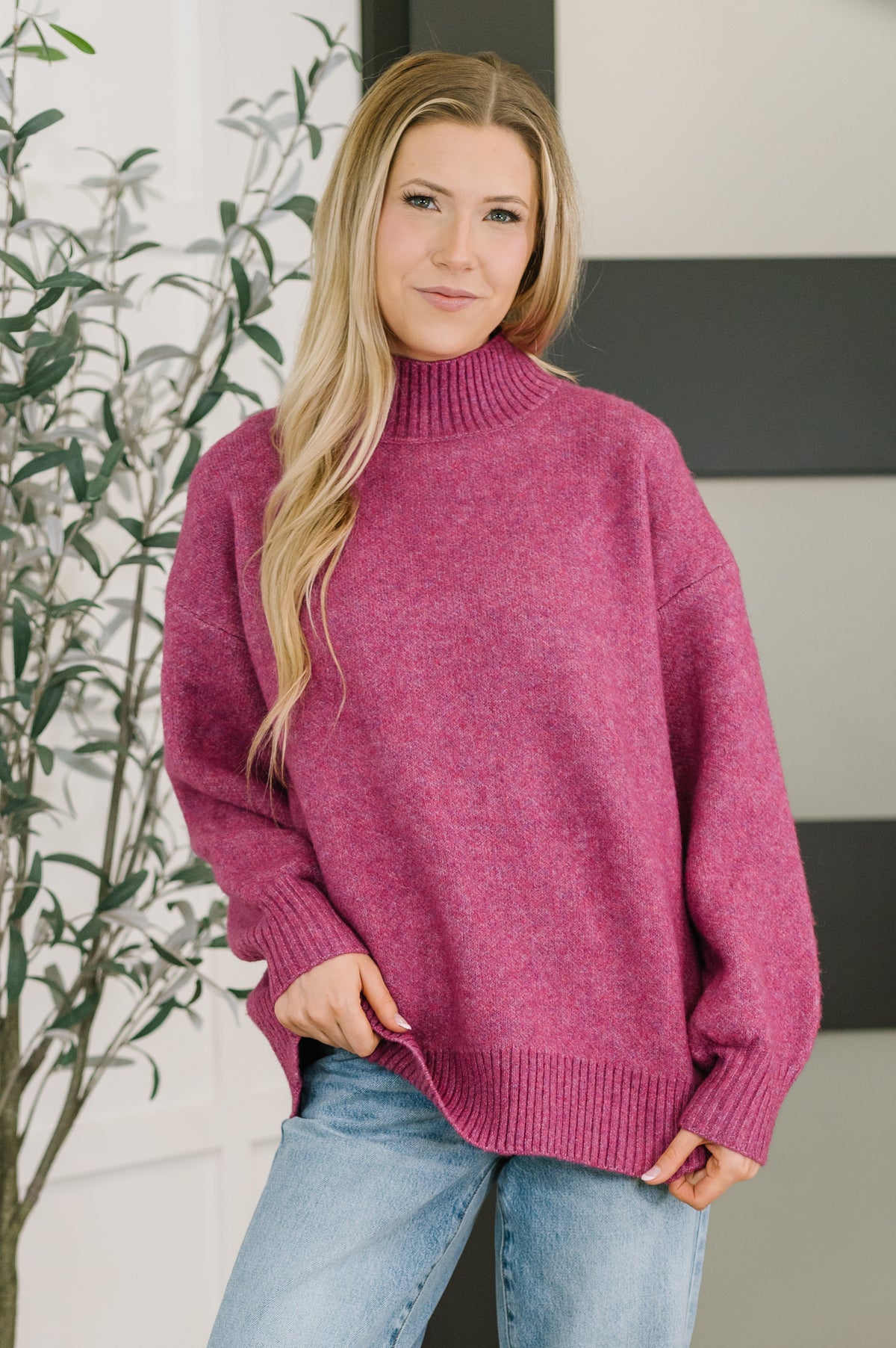 Right to the Core High Neck Pullover in Light Plum - 11/21/2025
