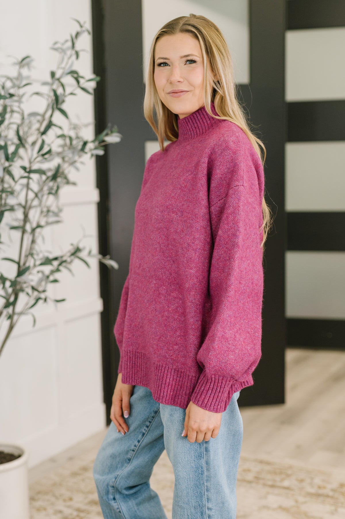 Right to the Core High Neck Pullover in Light Plum - 11/21/2025