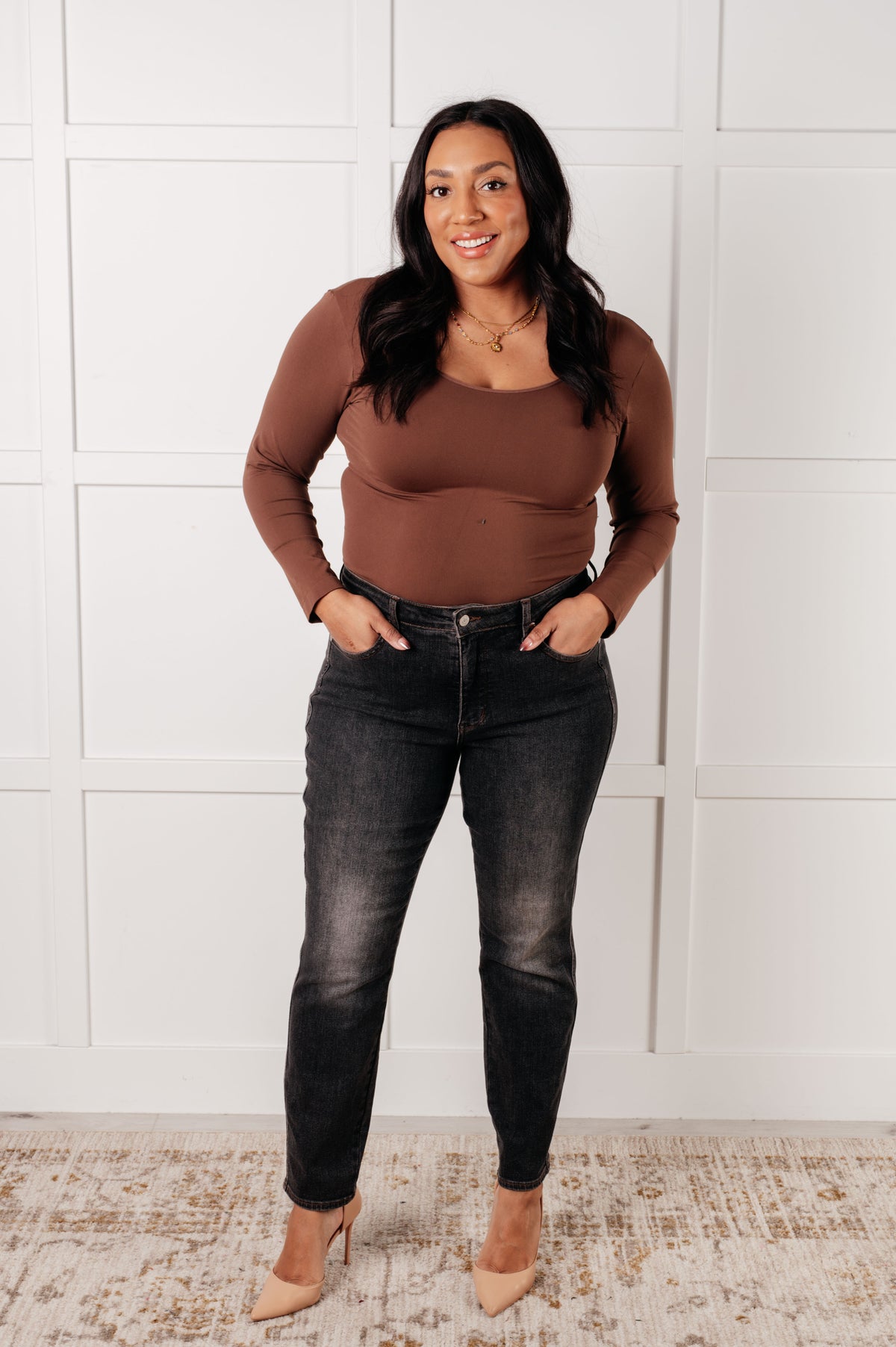 Rita Mid Rise Control Top Slim Jeans - 1/15/2025