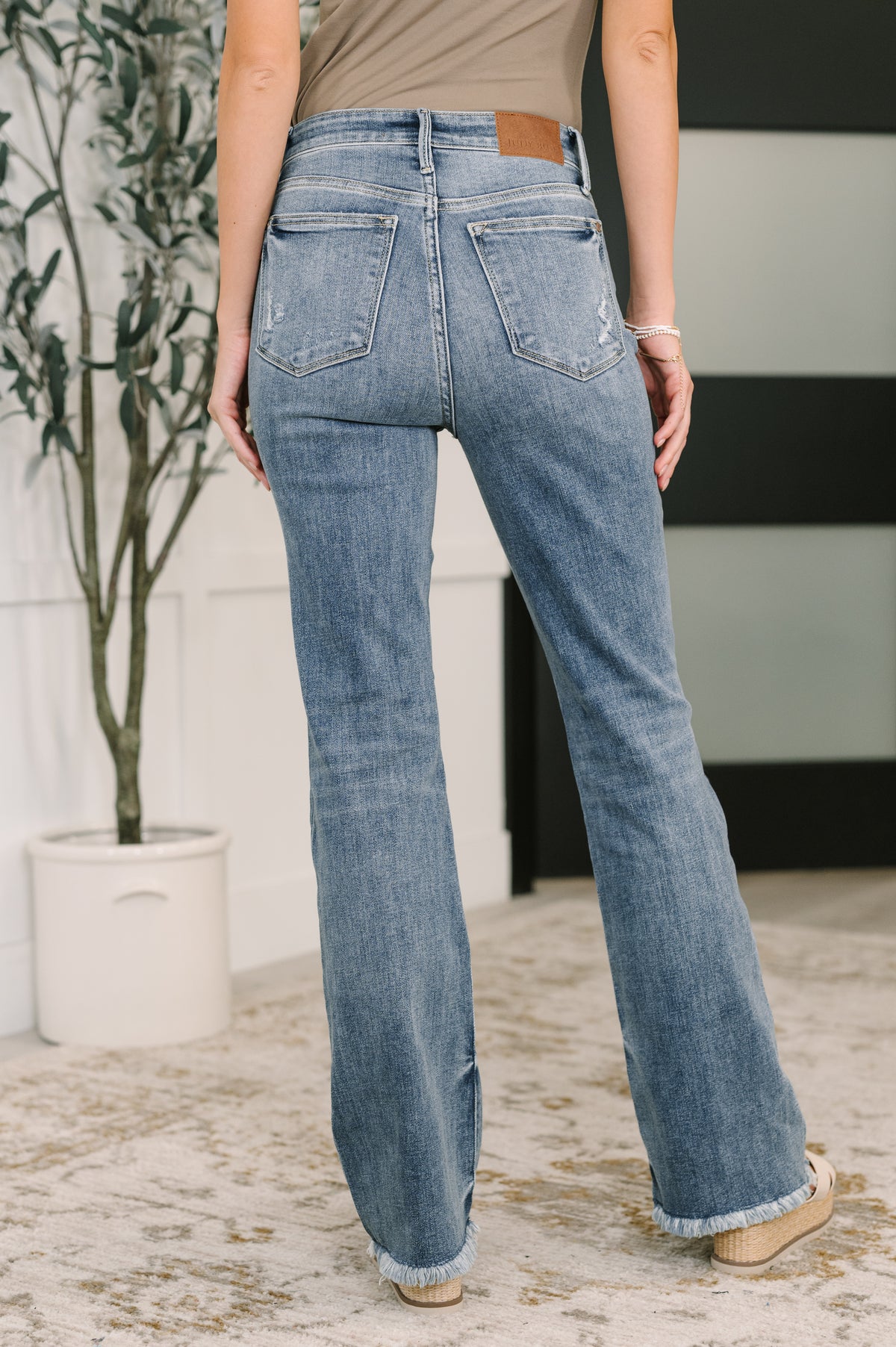 Robin High Waist Bootcut with Fray Hem - 9/24/2025