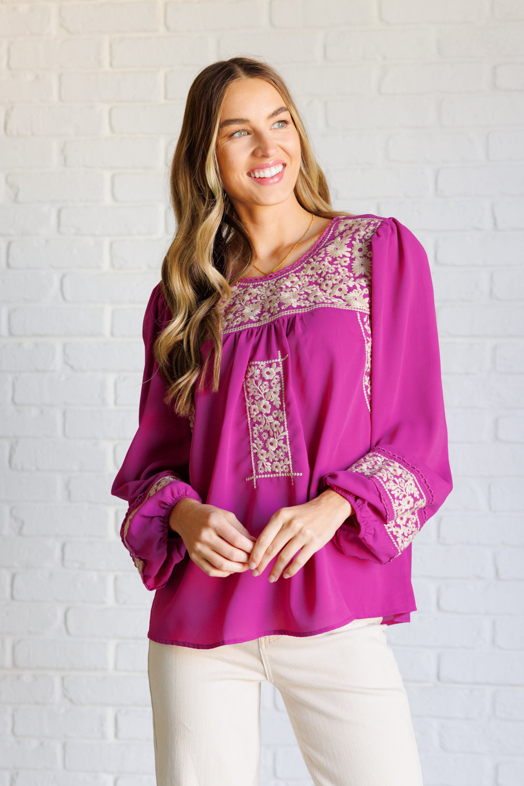 Rodeo Queen Embroidered Blouse - 1/8/2026