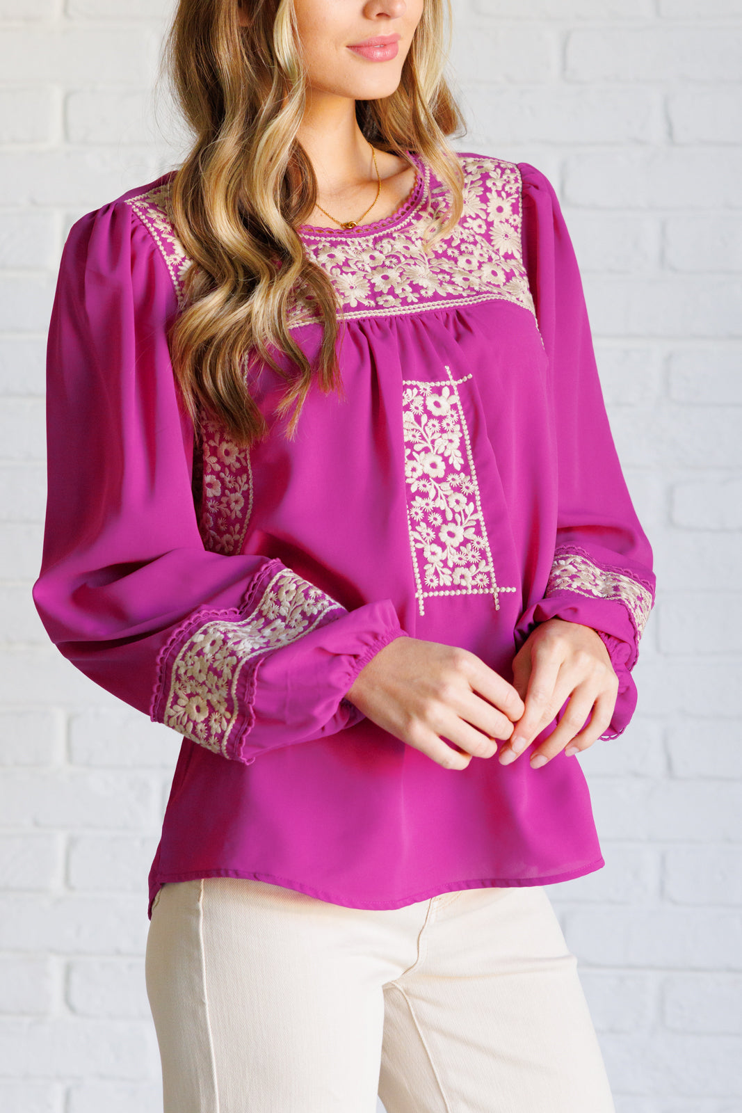 Rodeo Queen Embroidered Blouse - 1/8/2026