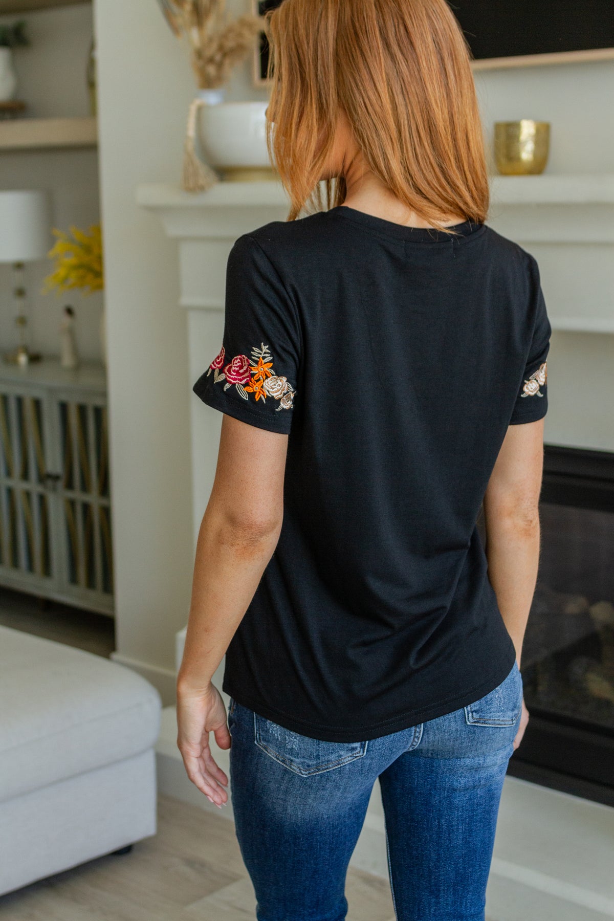 Roses On My Sleeves Embroidered Top - 8/4/2023