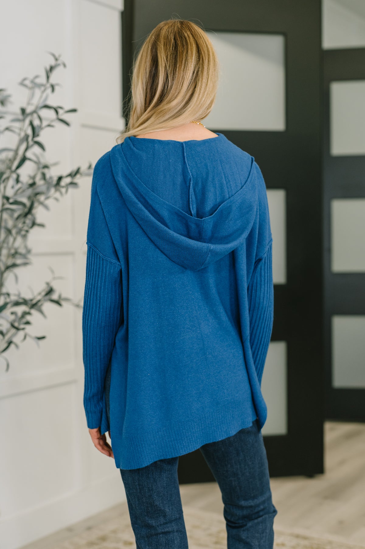 Running Late Hooded Long Sleeve in Light Navy - 10/29/2025