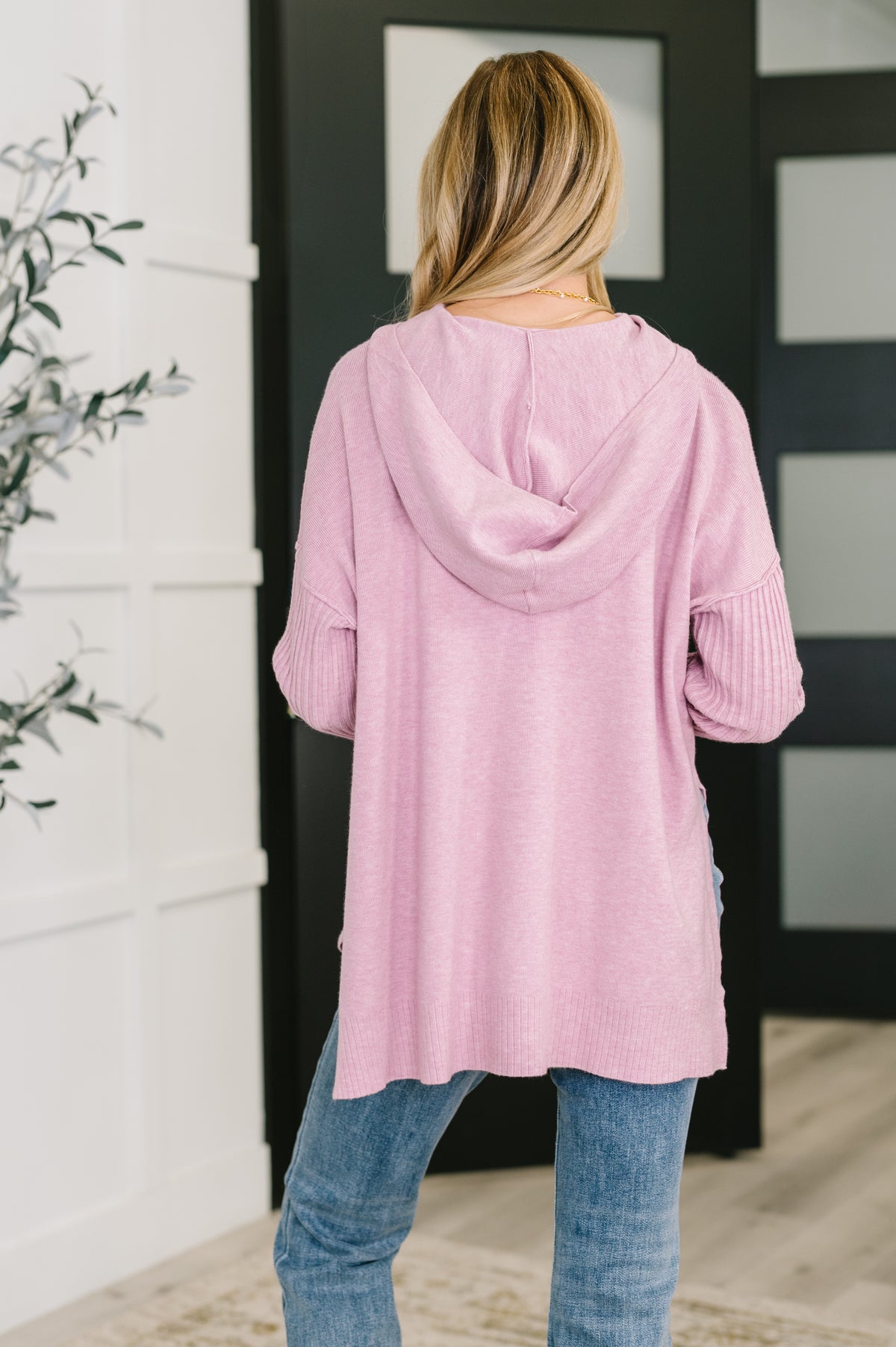 Running Late Hooded Long Sleeve in Mauve - 10/29/2025