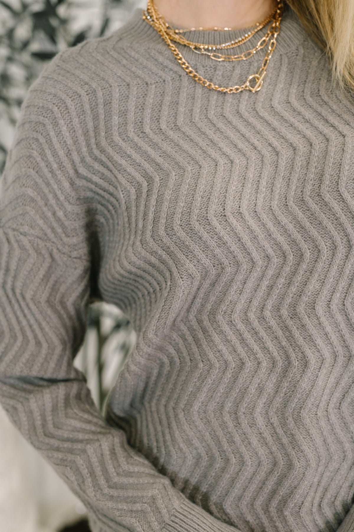 Rush of Joy Textured Long Sleeve Top - 12/19/2025