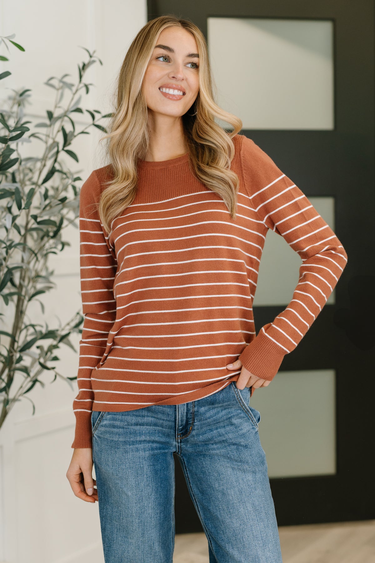 Rust Revival Long Sleeve Knit Top - 11/4/2025