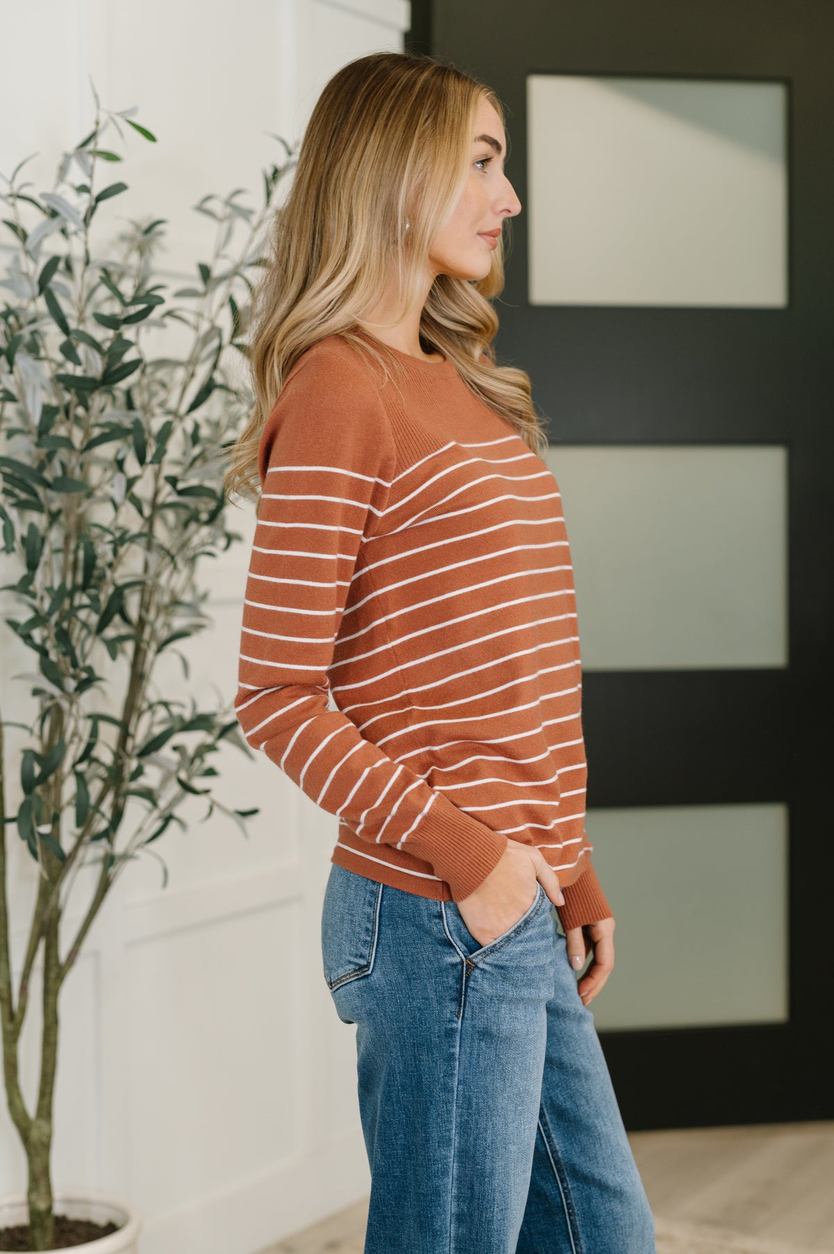 Rust Revival Long Sleeve Knit Top - 11/4/2025