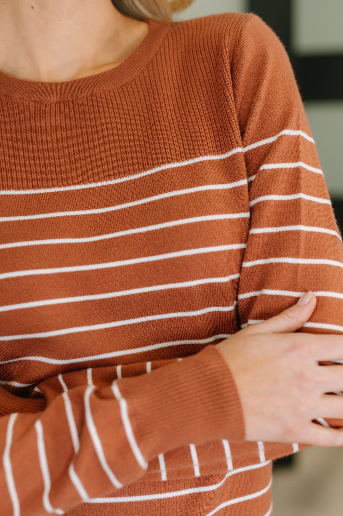 Rust Revival Long Sleeve Knit Top - 11/4/2025