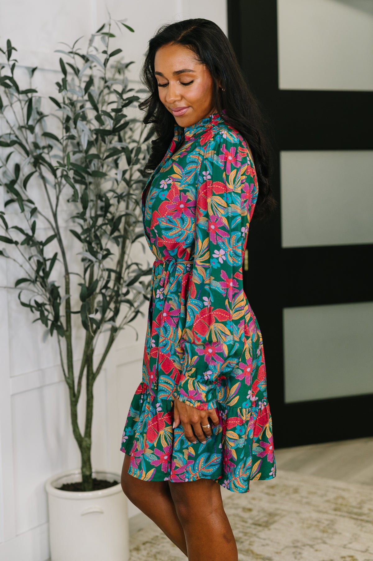 Rustic Retreat Long Sleeve Dress - 10/17/2025