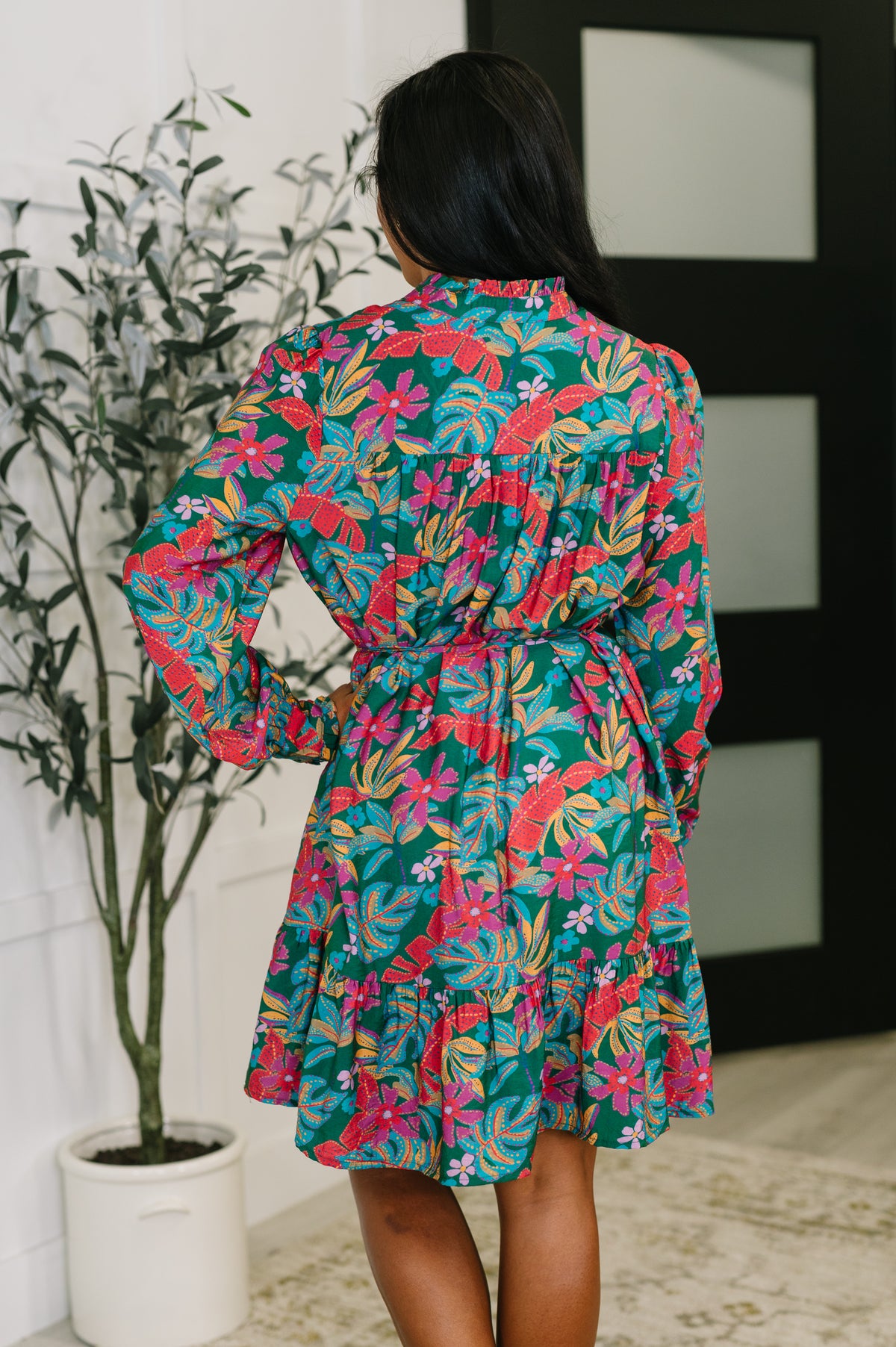 Rustic Retreat Long Sleeve Dress - 10/17/2025