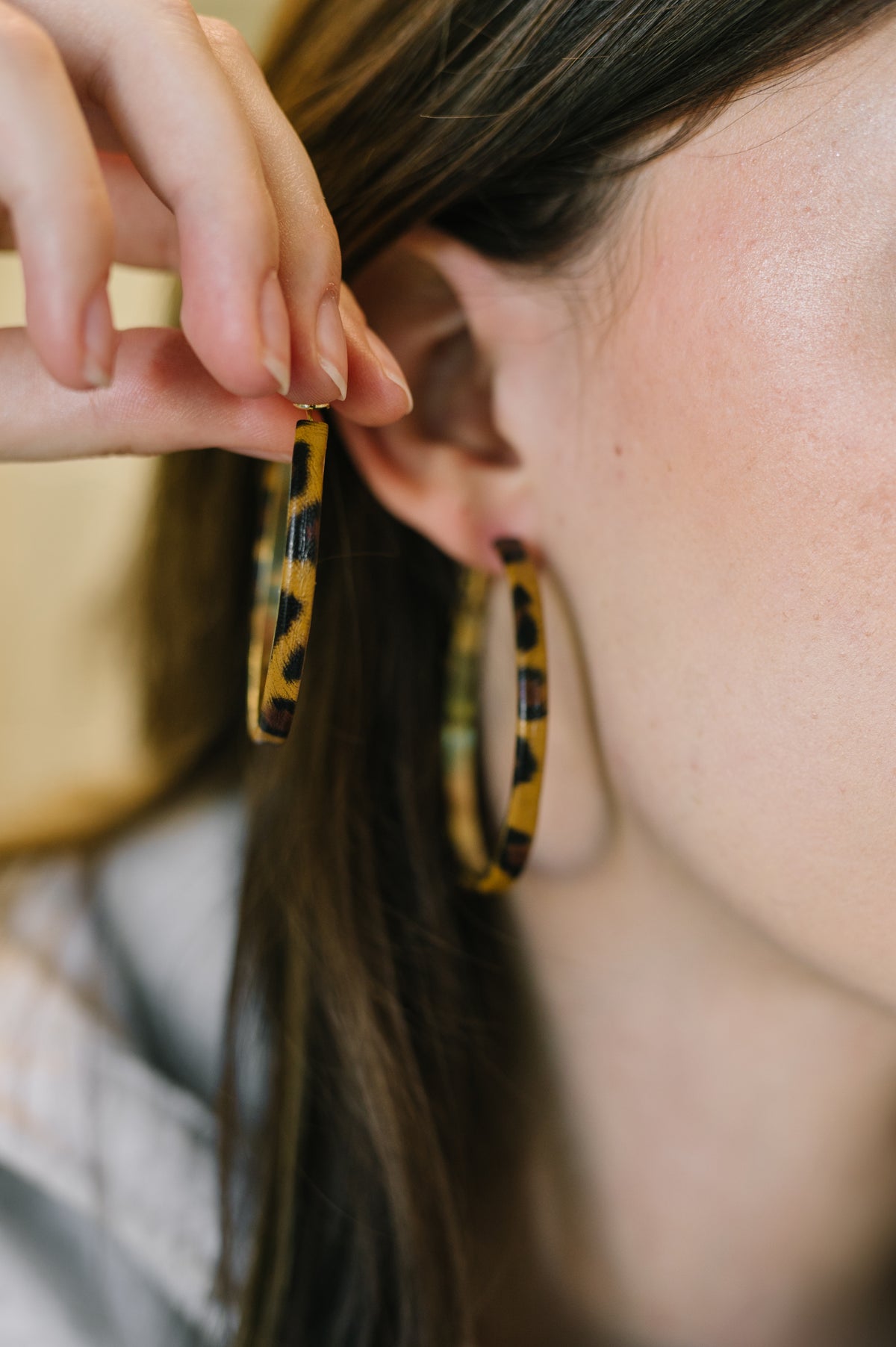 Sassy Assist Leopard Print Hoop Earrings - 4/3/2026