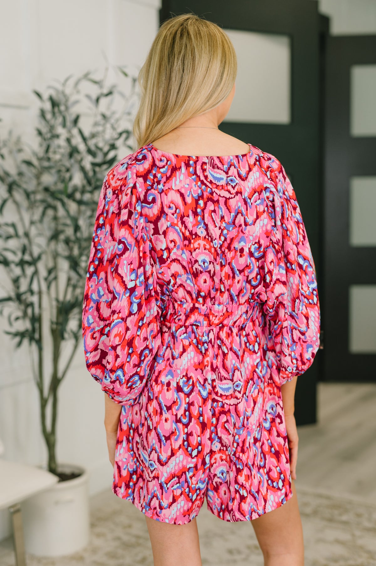 Seems Okay Abstract Print Romper - 4/30/2026