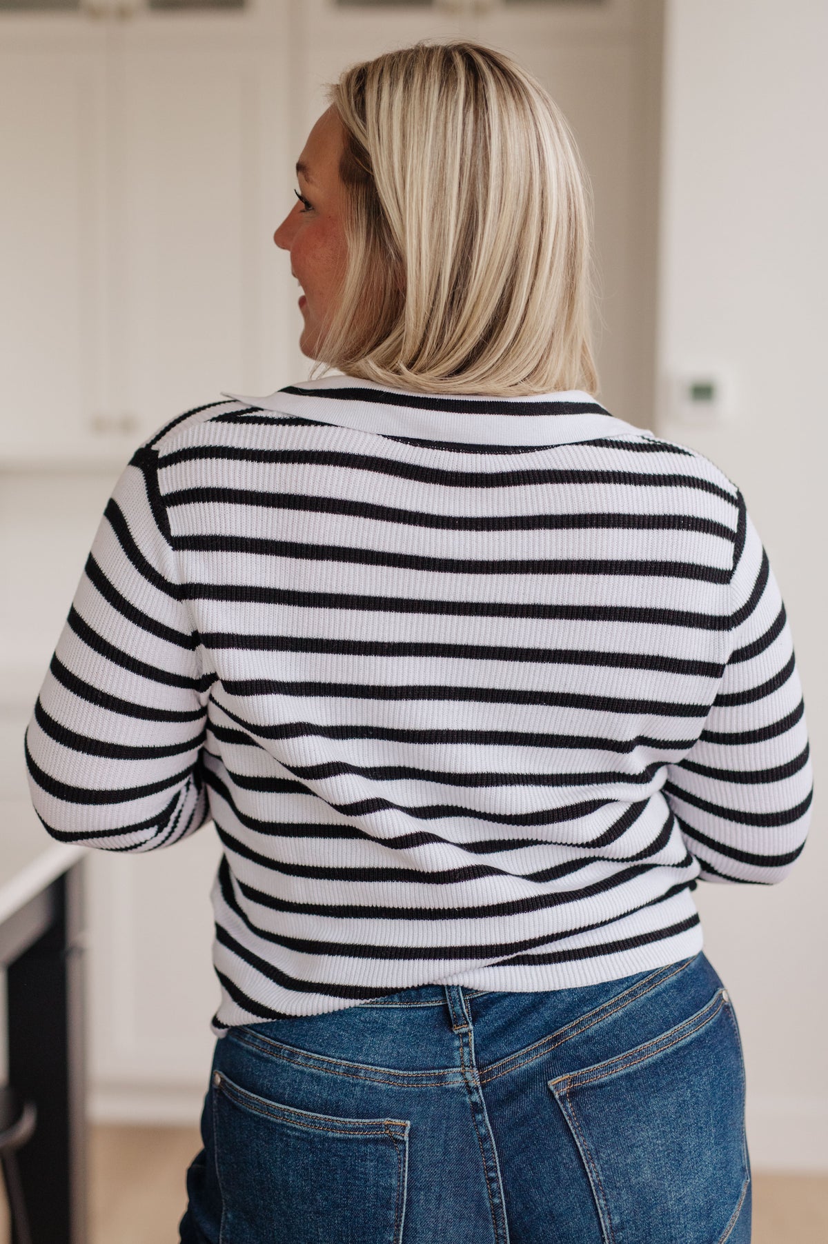 Self Improvement V-Neck Striped Sweater - 11/3/2023