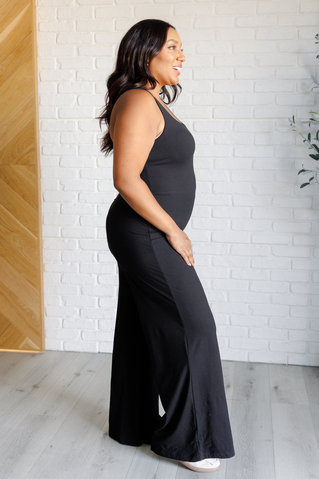 Shavasana Everyday Wide Leg Jumpsuit in Black - 9/19/2024