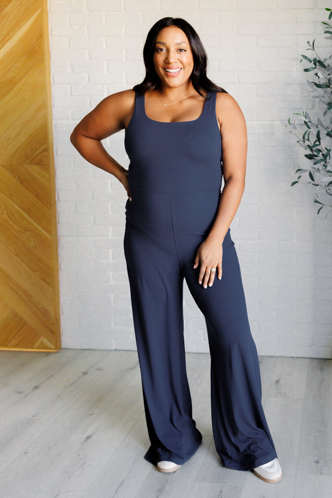 Shavasana Everyday Wide Leg Jumpsuit in Navy - 9/19/2024