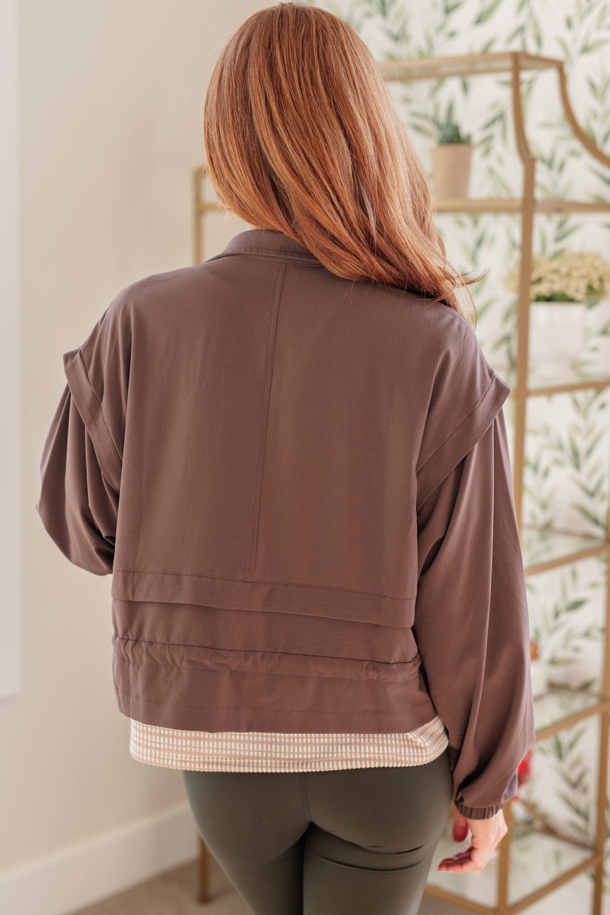 She's Got Game Cropped Jacket in Brown - 12/22/2025