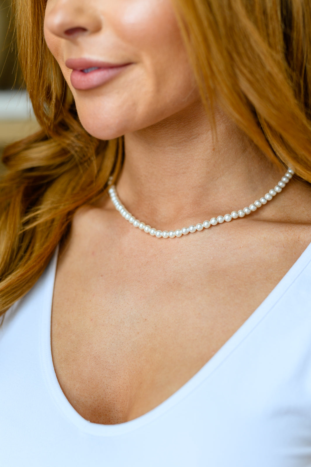 She's So Audrey Sterling Silver & Faux Pearl Necklace - 5/8/2023