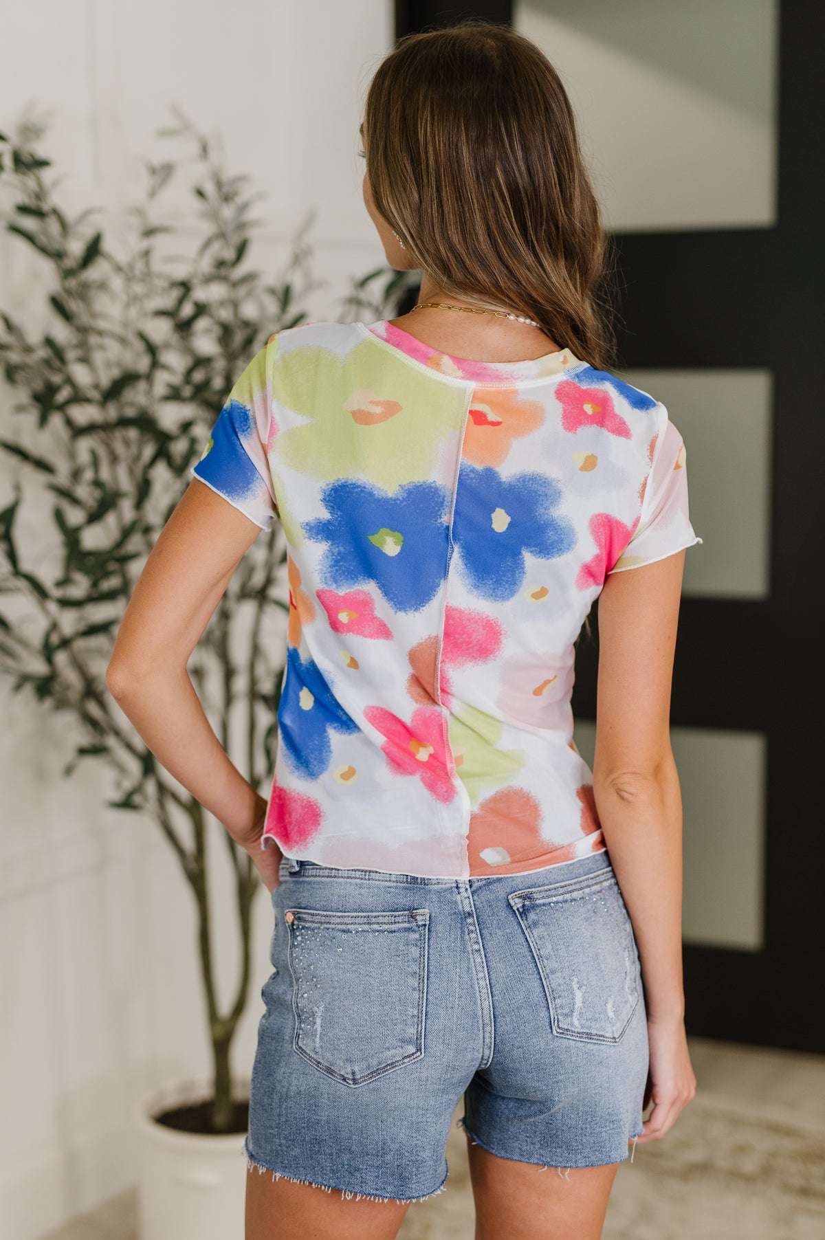 PREORDER: Sheer Floral Layering Top - Ships in 2-3 weeks