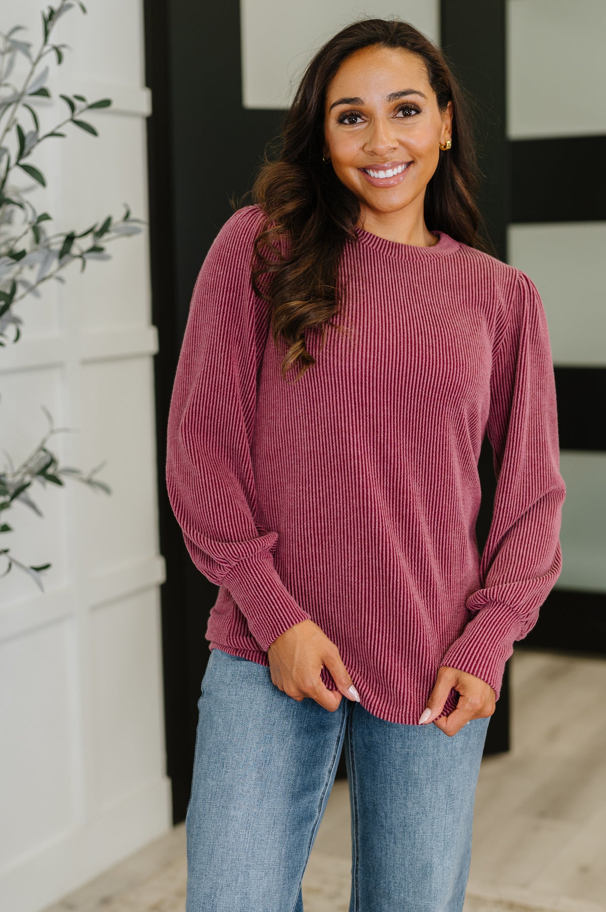 Simply Styled Balloon Sleeve Knit Top - 9/12/2025