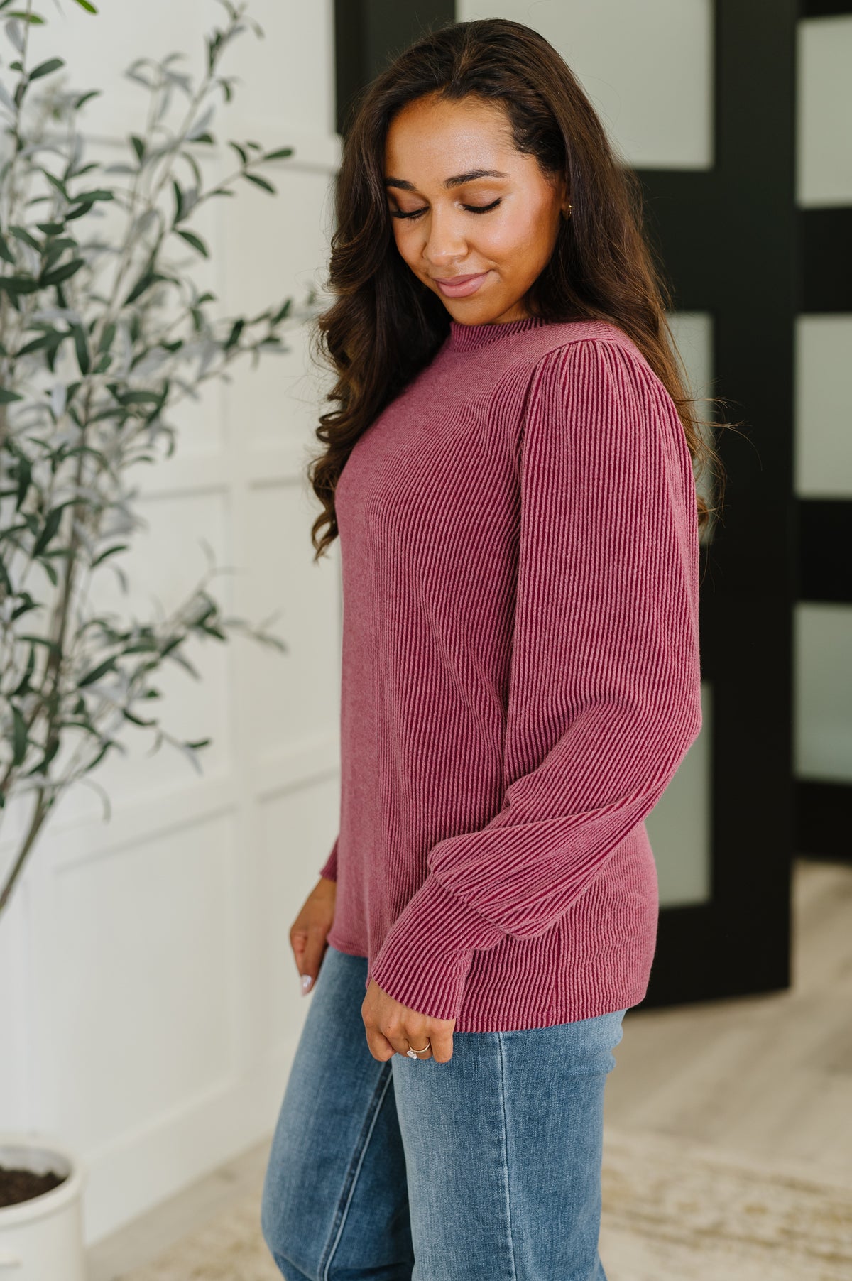 Simply Styled Balloon Sleeve Knit Top - 9/12/2025
