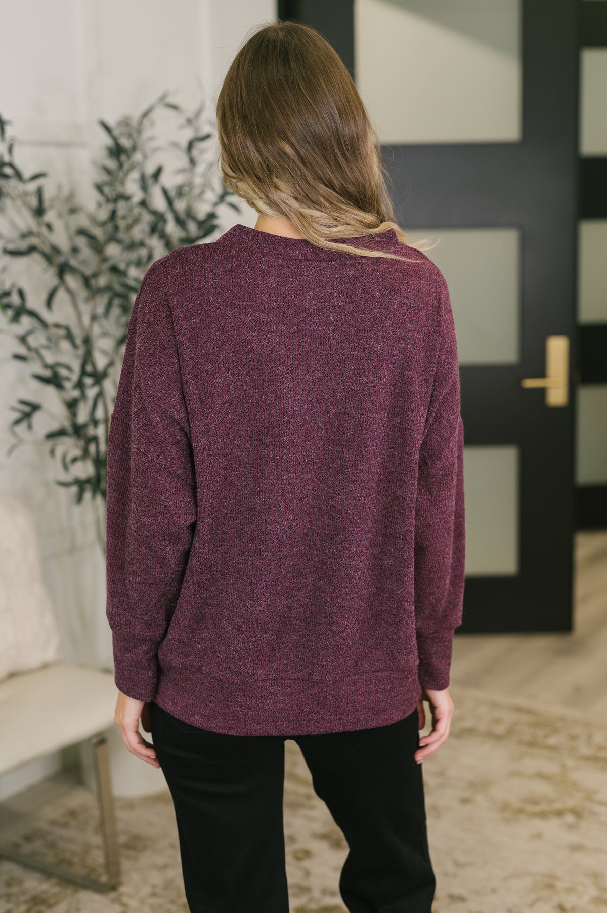Ski Loft Relaxed Pullover in Merlot - 11/10/2026