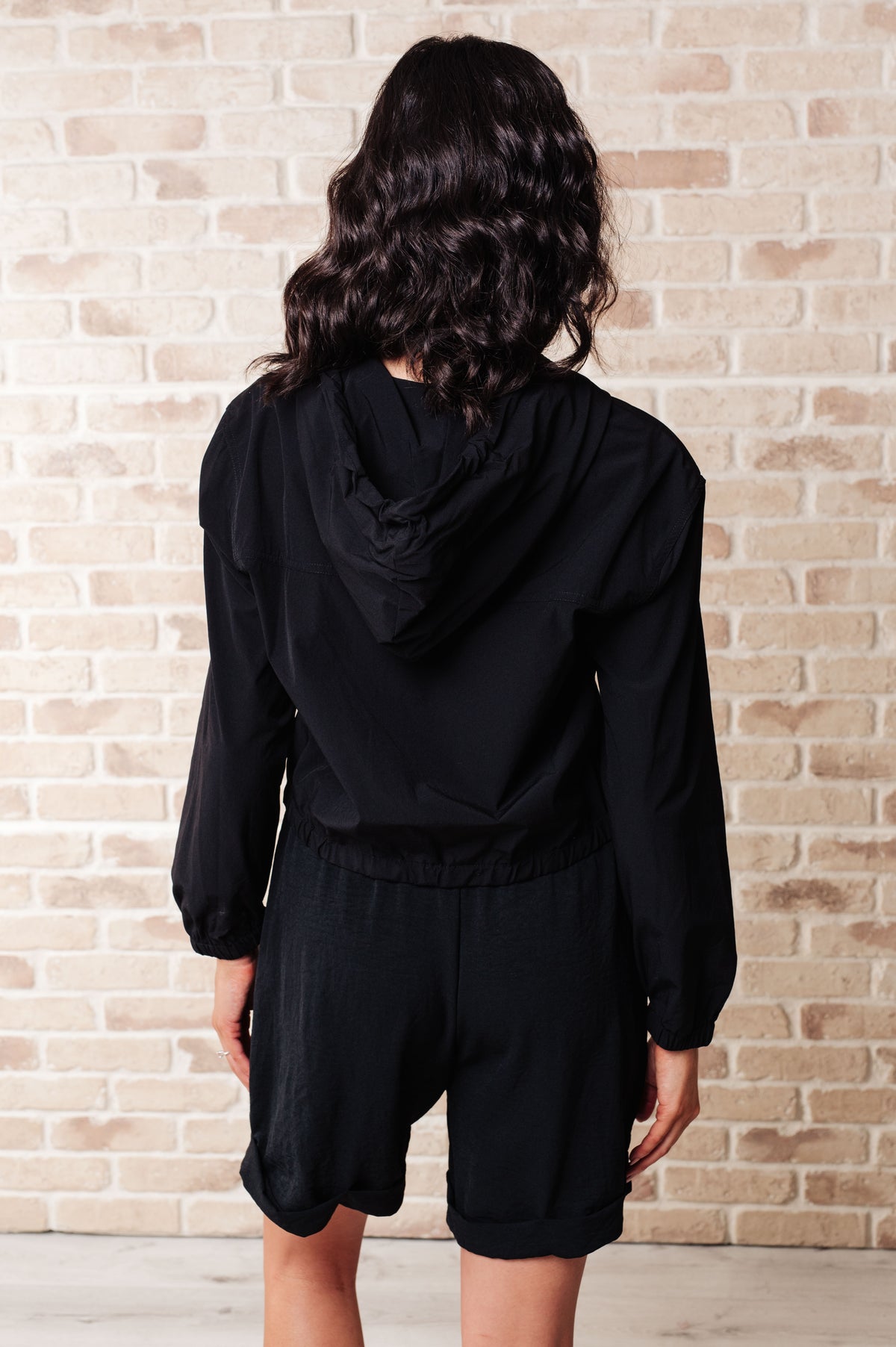 Sky of Only Clouds Zip Up in Black - 10/20/2025