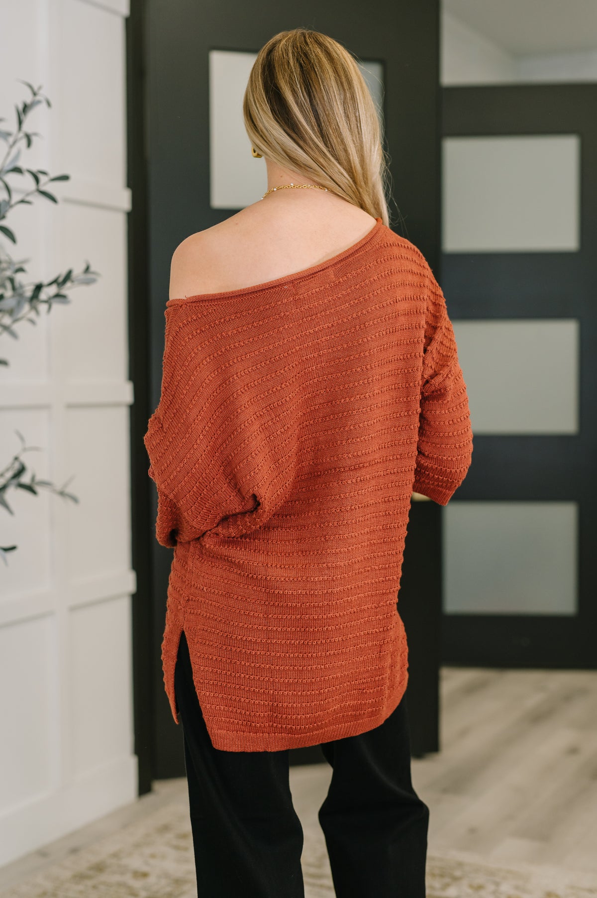 Slouchy Gal Off Shoulder Textured Top - 10/28/2025