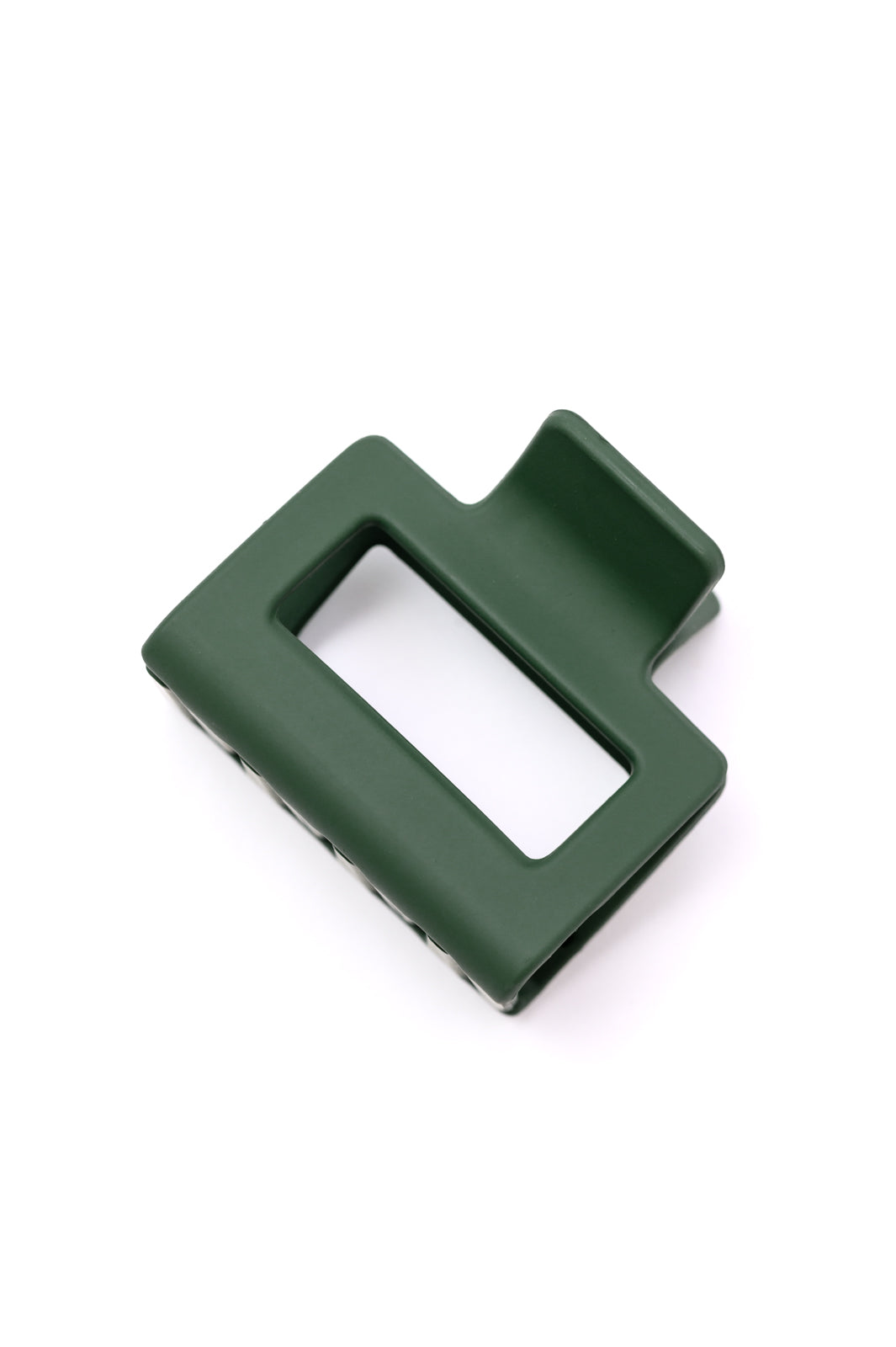 Small Square Claw Clip in Matte Army - 9/15/2023