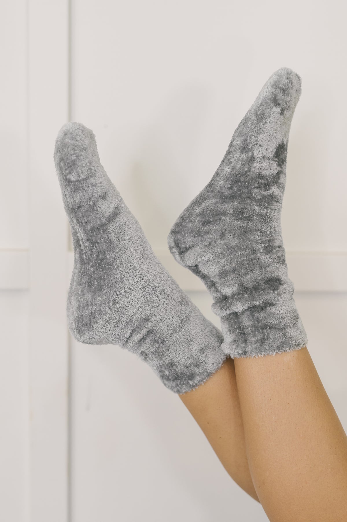 Soft Form Luxury Chenille Socks in Grey - 11/13/2026