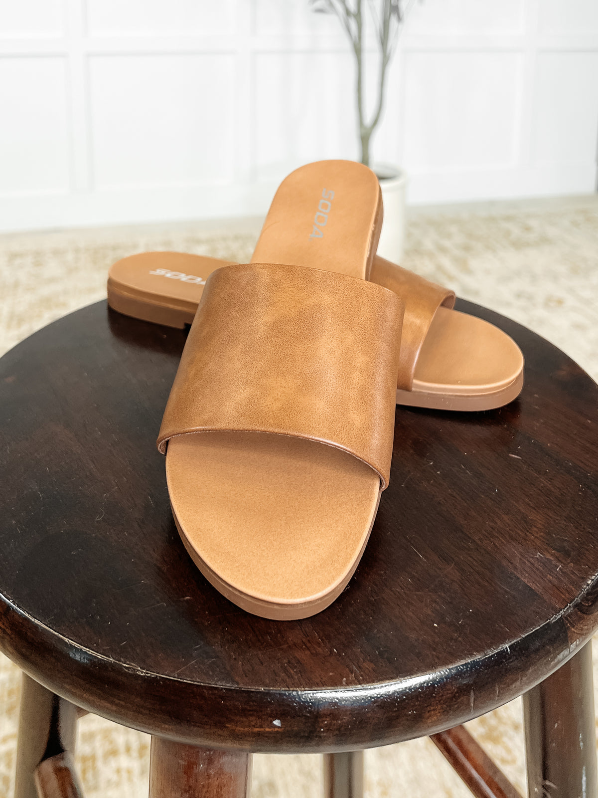 Sole Mate Slip on Sandals in Tan - 4/29/2025
