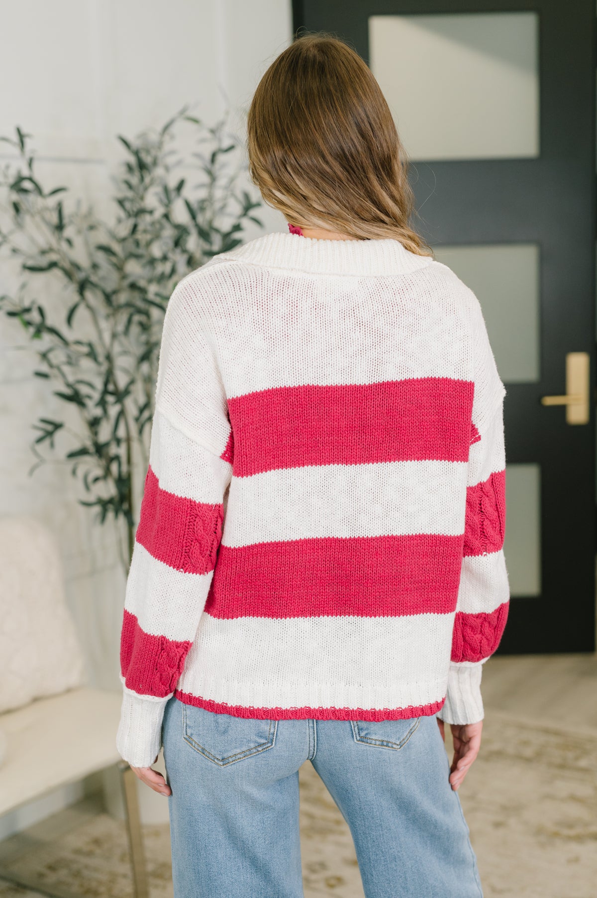 Something In Between Striped Collared Sweater - 11/3/2026