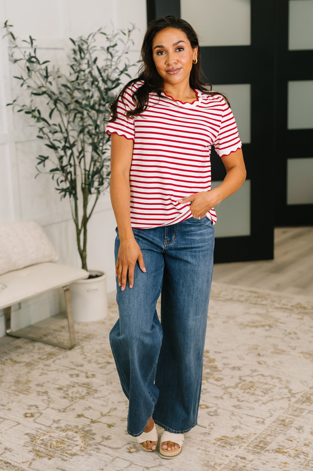 Something New Scalloped Hem Top - 5/26/2026