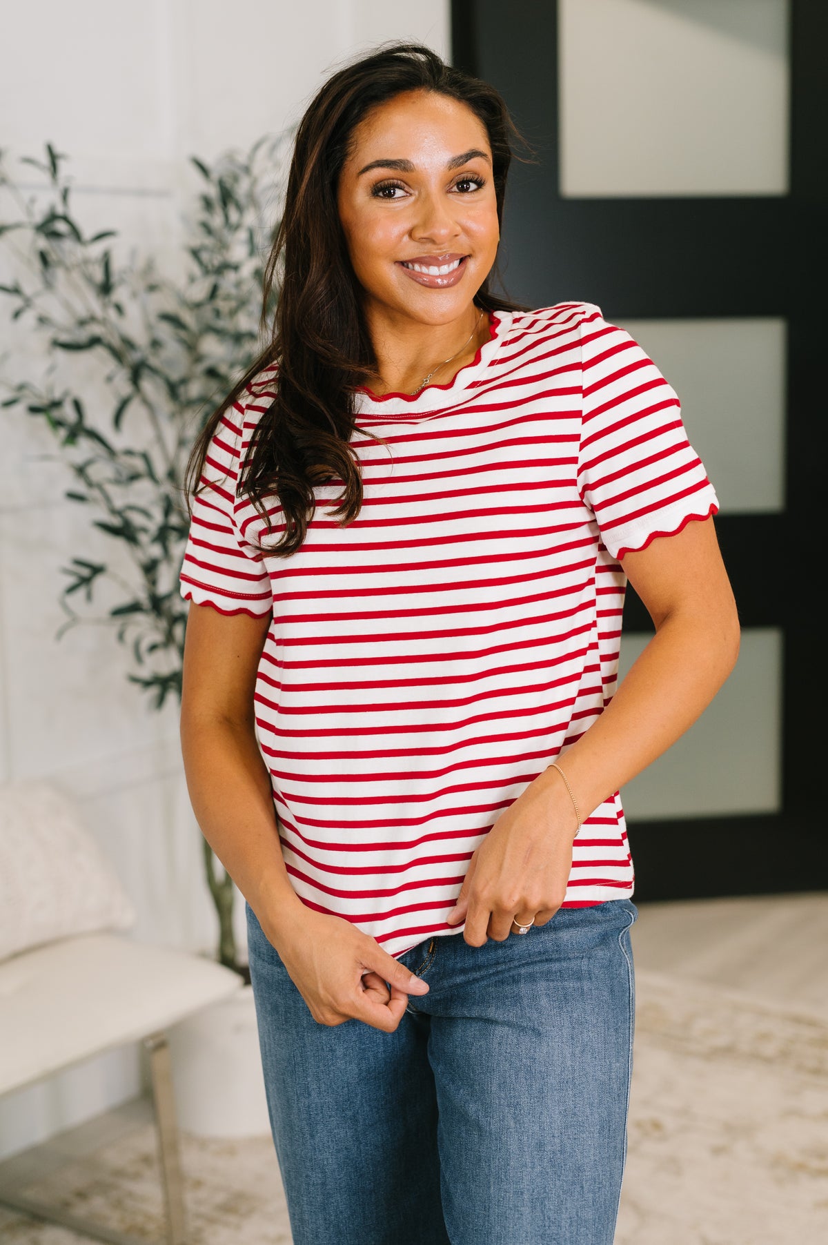 Something New Scalloped Hem Top - 5/26/2026