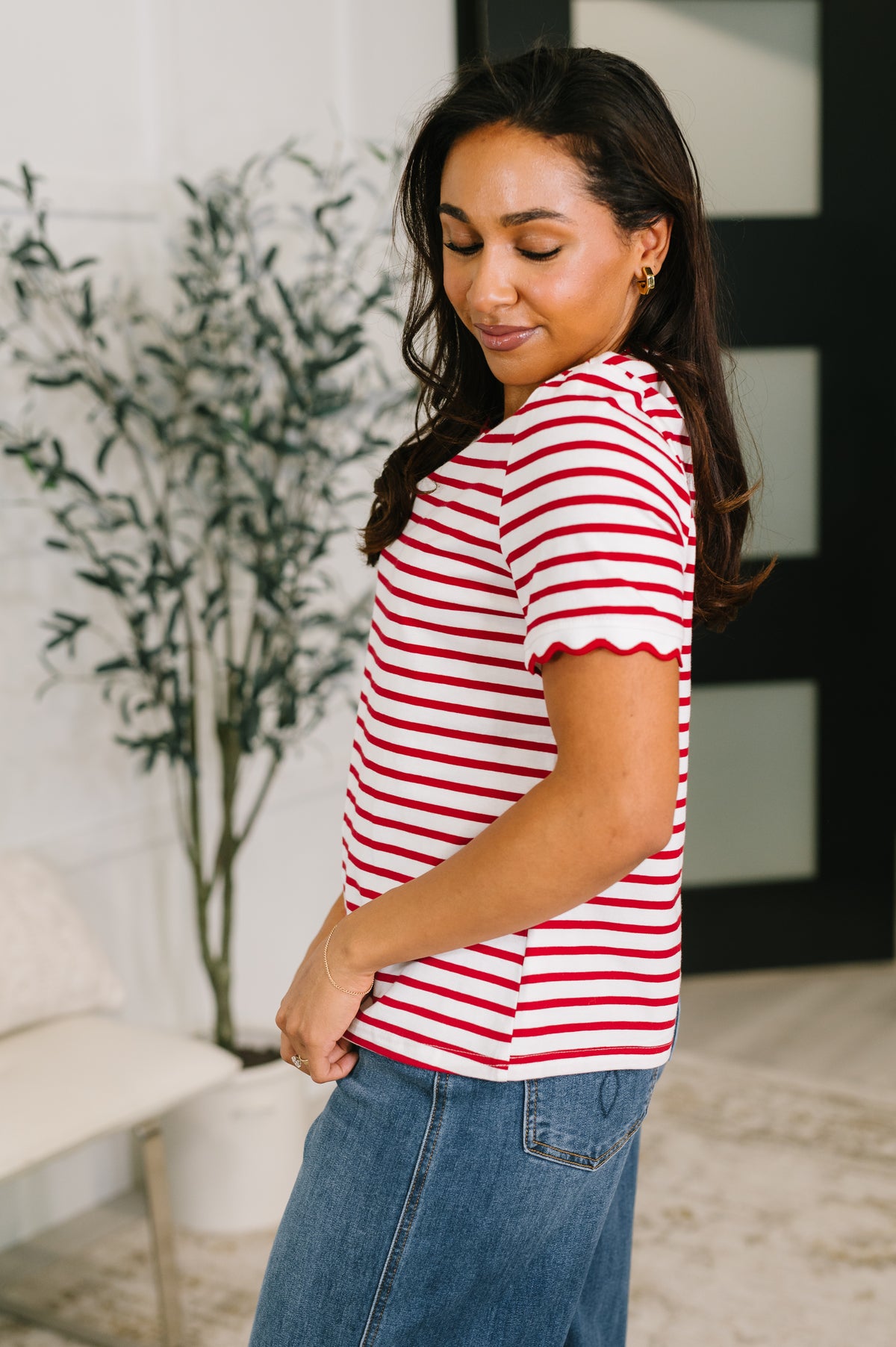 Something New Scalloped Hem Top - 5/26/2026