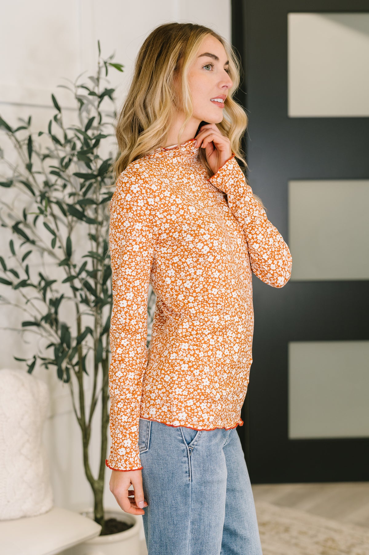 Something in the Air Lettuce Hem Longsleeve Top - 12/5/2025