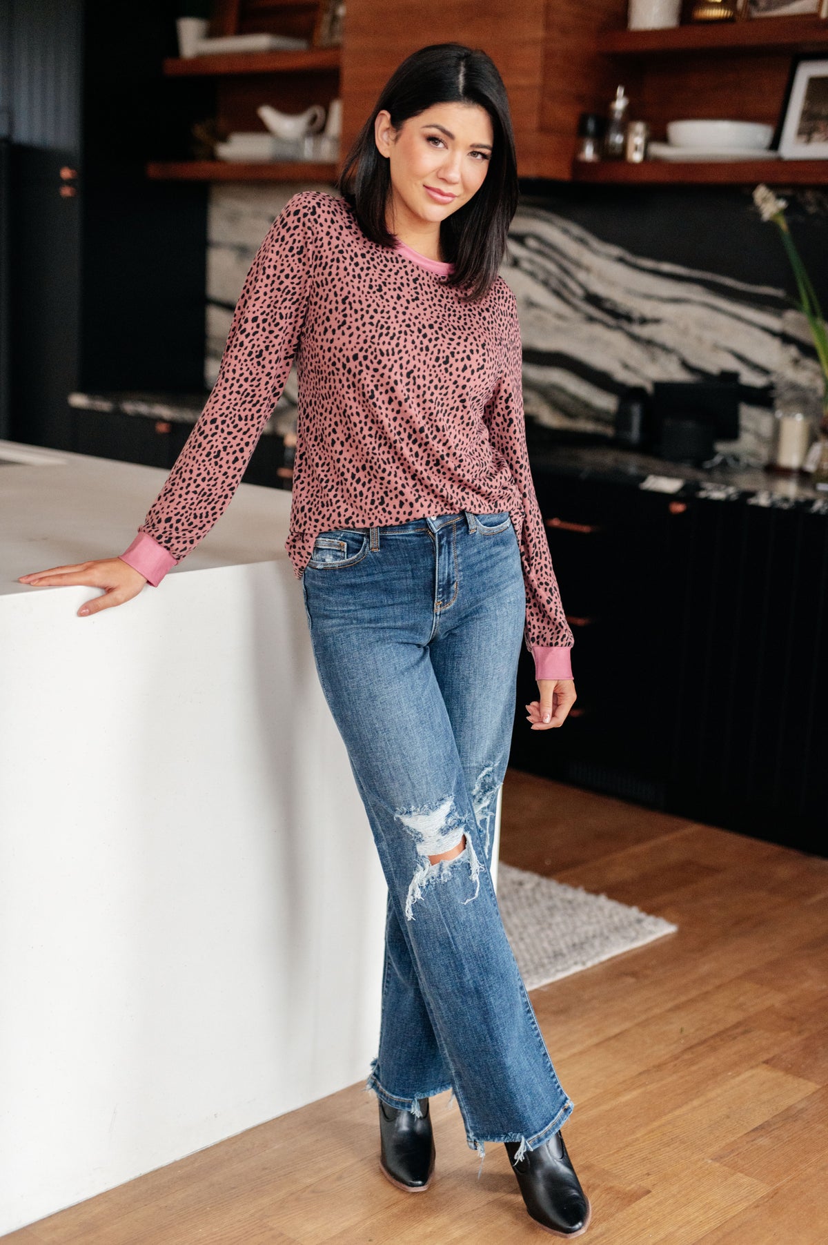 Spotted Around Town Long Sleeve Top - 10/23/2025