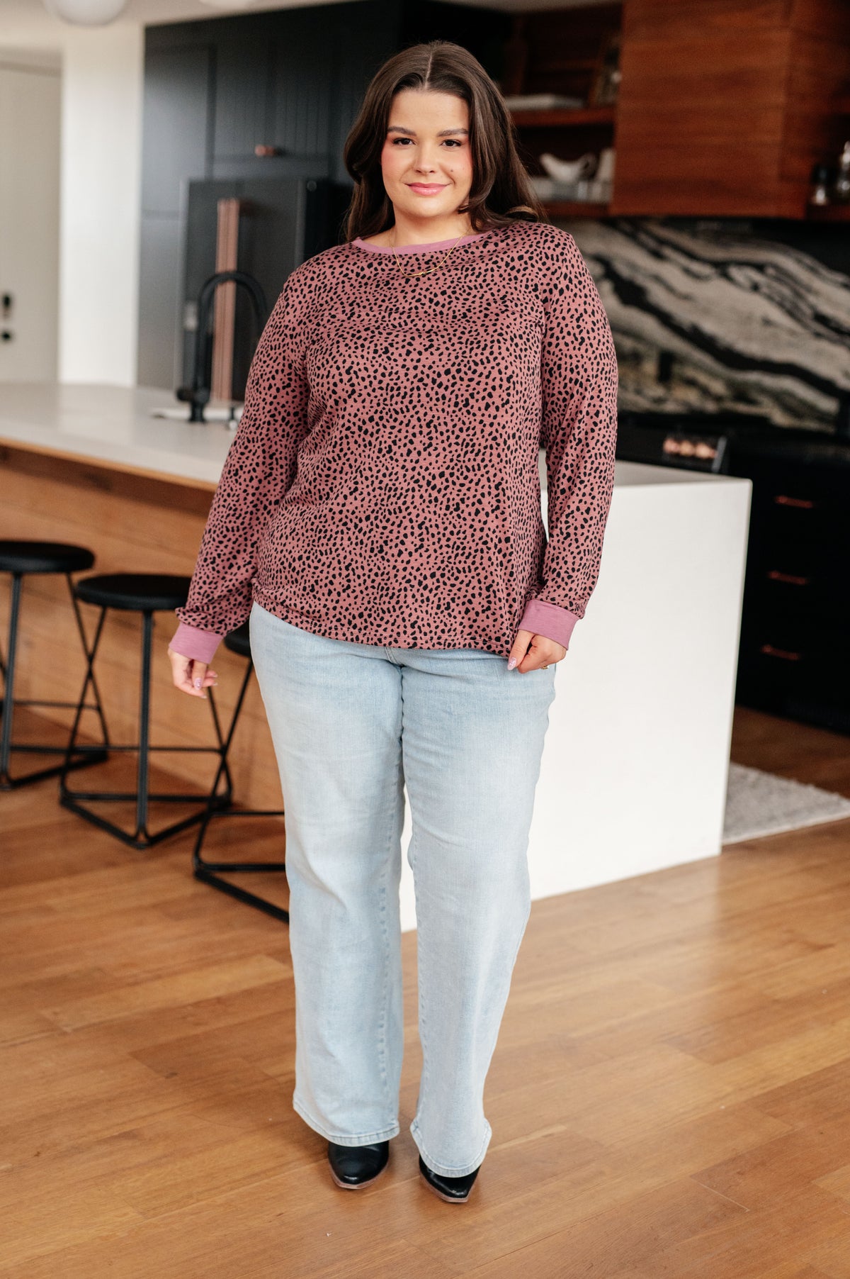 Spotted Around Town Long Sleeve Top - 10/23/2025