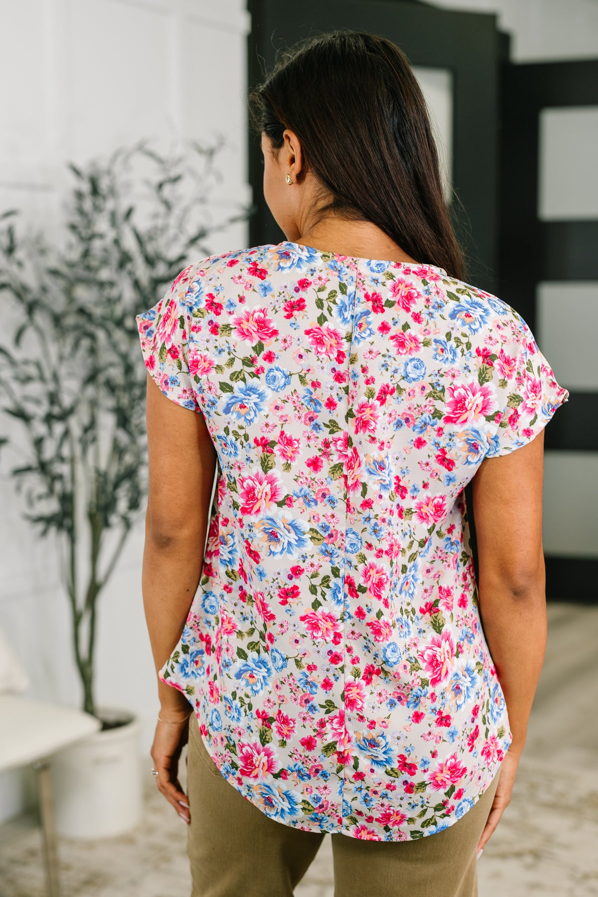 Spring Air Floral Print Blouse - 6/30/2026
