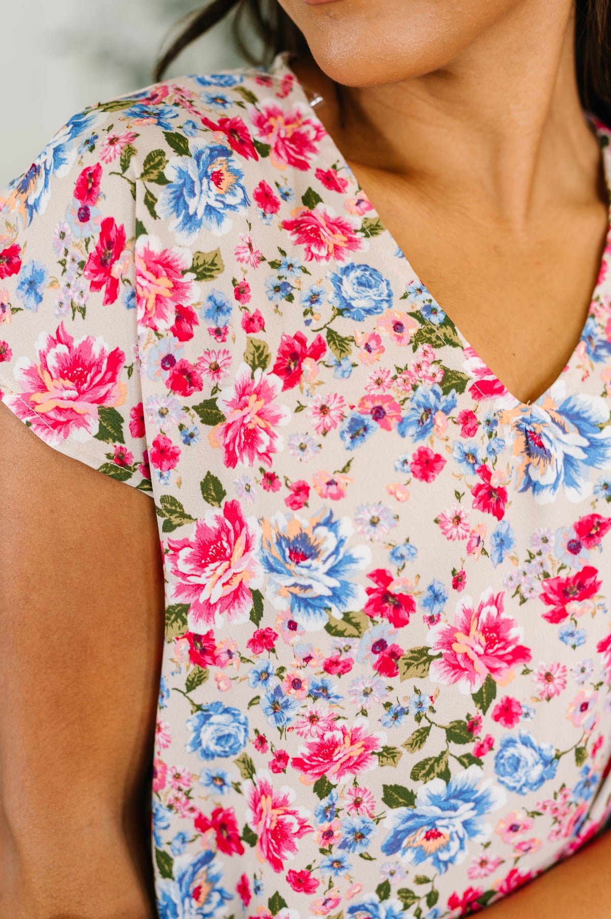 Spring Air Floral Print Blouse - 6/30/2026