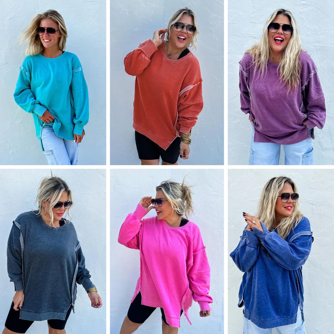 Classic Crew Pullover In Six Colors - RTS