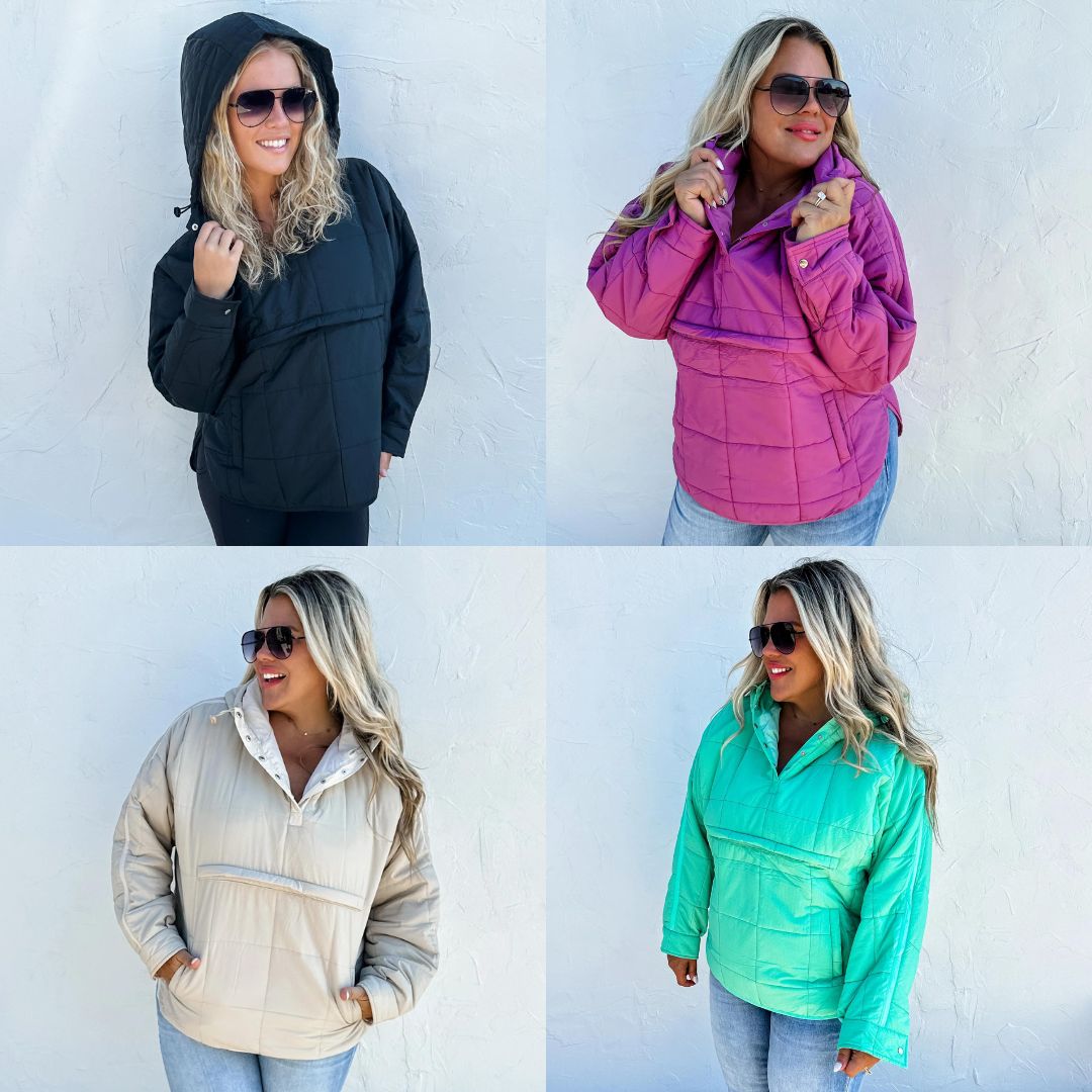 Peyton Puffer Jacket In Four Colors - RTS