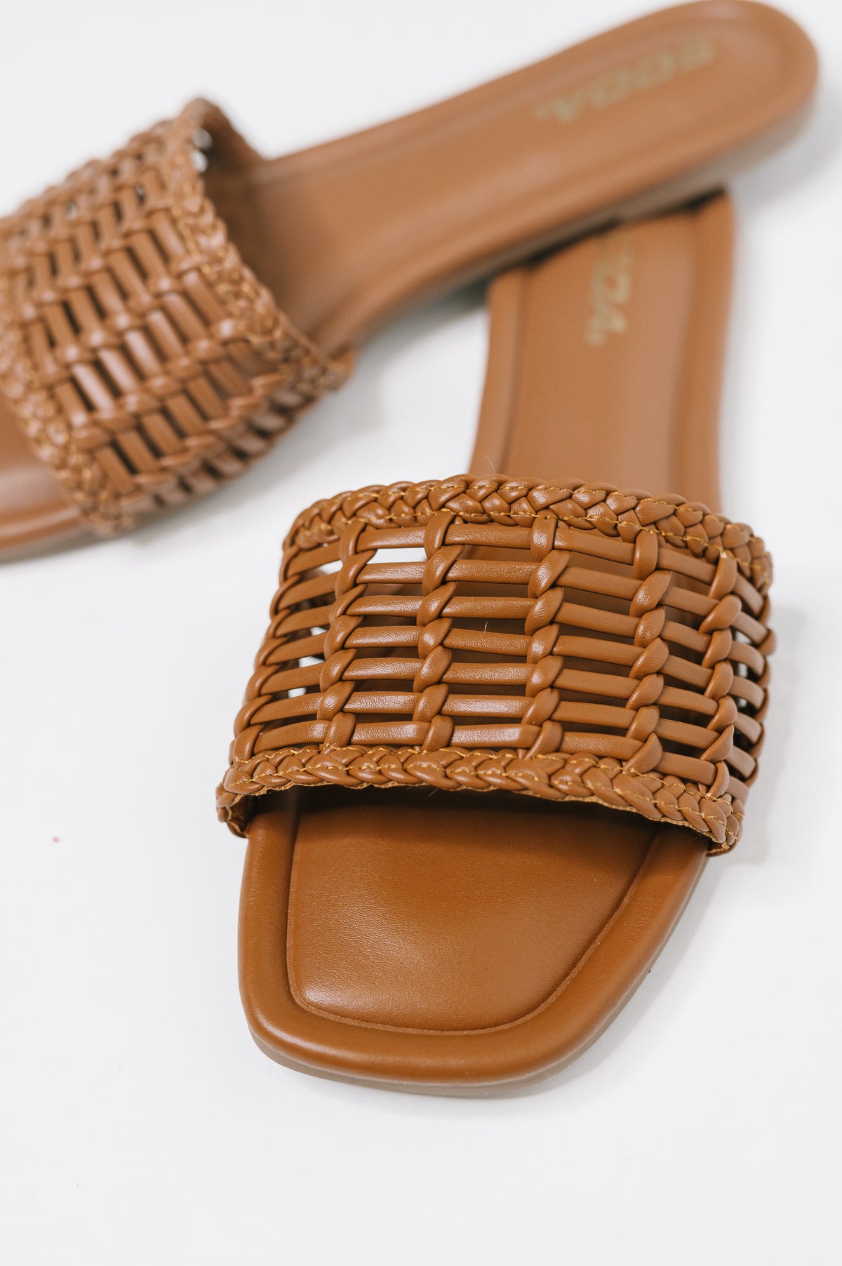 Stair Cognac Woven Slip On Sandal - 7/14/2026