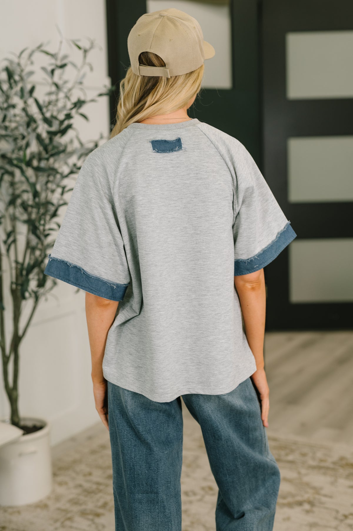 Star Stud Distressed Applique Top - 4/28/2026 NEW