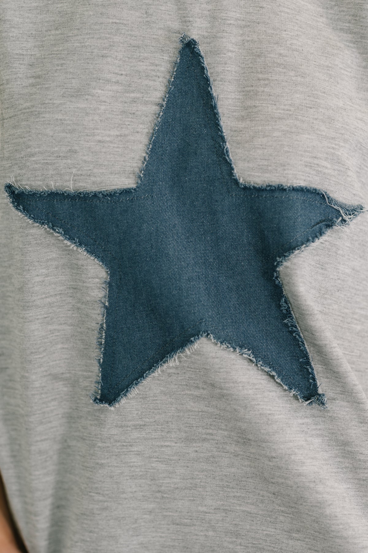Star Stud Distressed Applique Top - 4/28/2026 NEW